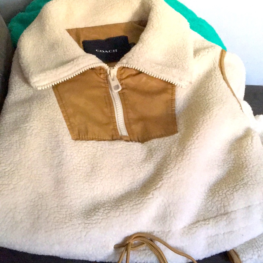 Coach pullover small fleece nice warm stylish simple Christmas gift